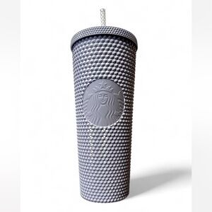 Starbucks Textured Tumbler in Light Blue with Mint Green Inside - 24oz